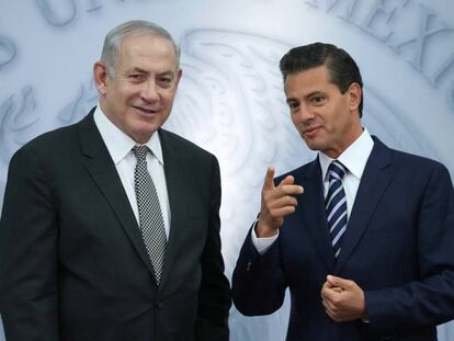 Benjamin Netanyahu y Enrique Peña Nieto.