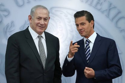Benjamin Netanyahu y Enrique Peña Nieto.