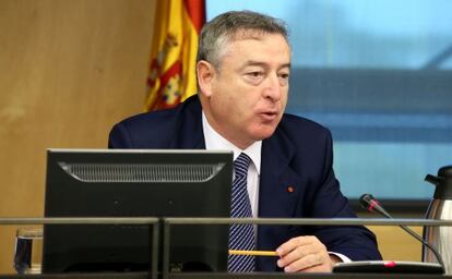 Jos&eacute; Antonio S&aacute;nchez, durante una comisi&oacute;n parlamentaria.