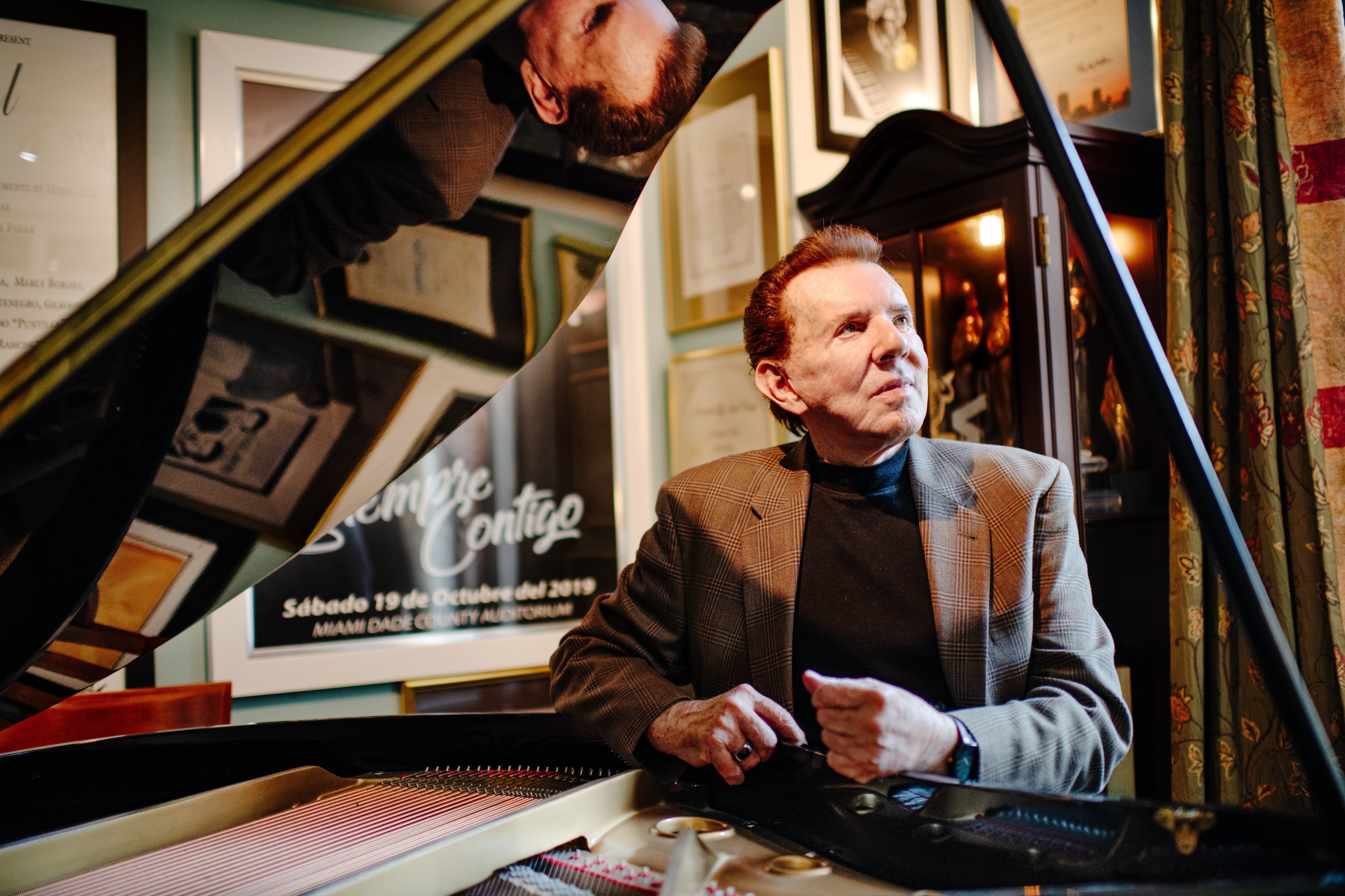 Meme Solís, pianista y compositor en Nueva York.