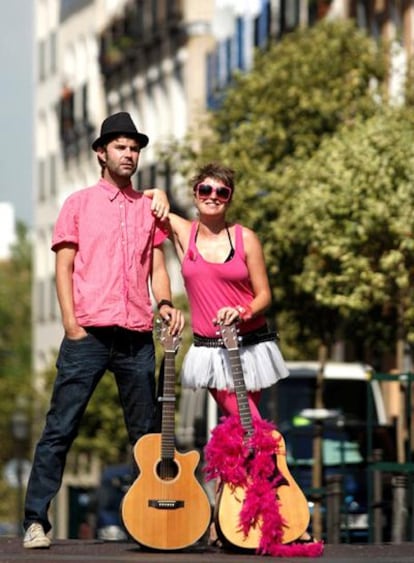 Amy Jo Doherty y Ross del Mardous, en Madrid.