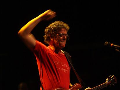 Lou Reed, durante una actuación.