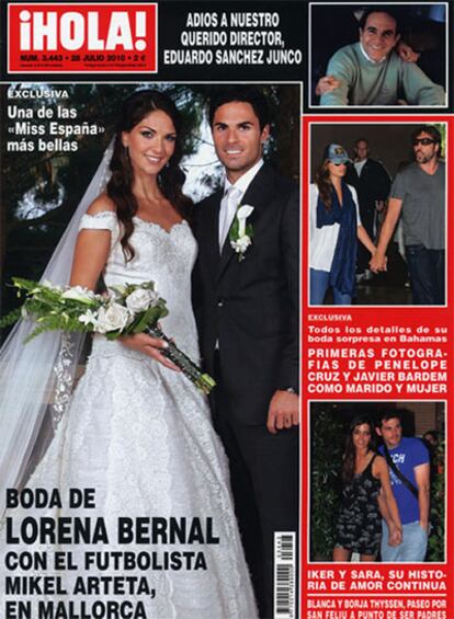 Portada de la revista <i>¡Hola!</i> del 28 de julio de 2010