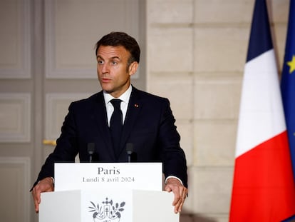 Emmanuel Macron, en una rueda de prensa el pasado lunes.