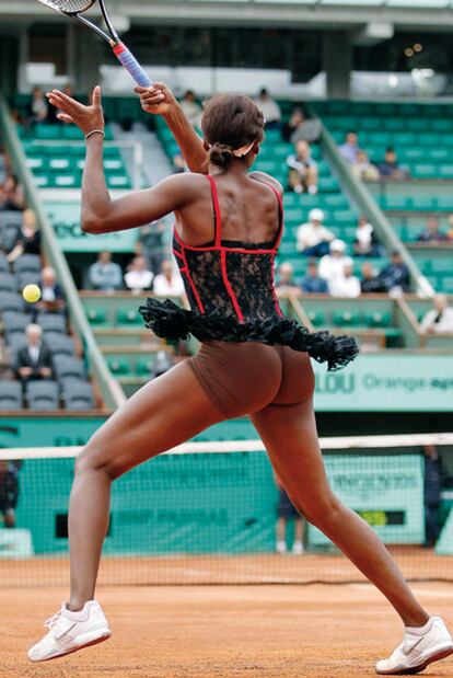 La tenista estadounidense Venus Williams, en un partido de tenis