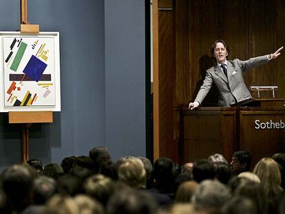 Un momento de la subasta de Sotheby's celebrada el lunes en Nueva York.