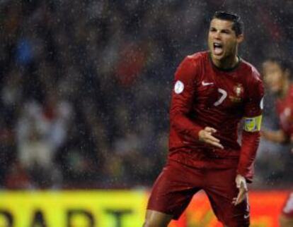 Ronaldo, en el encuentro ante Irlanda del Norte.