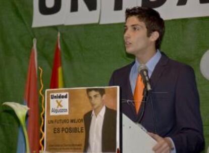 García Bernabé, en un mitin electoral.