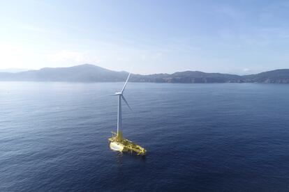 Turbina flotante de Saitec.