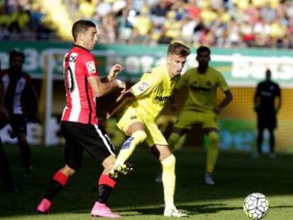 Duelo entre el Villarreal y el Athletic.