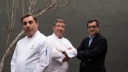 De izquierda a derecha, Jordi, Joan y Josep Roca, en el Celler de Can Roca, que en dos ocasiones fue elegido mejor restaurante del mundo.