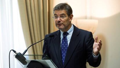 El ministro de Justicia, Rafael Catal&aacute;.