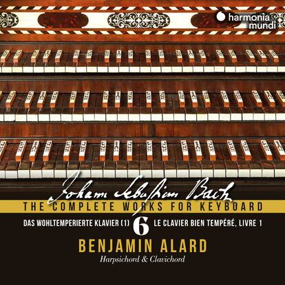 portada disco 'The complete works for keyboard, BACH', vol.6. Benjamin Alard.