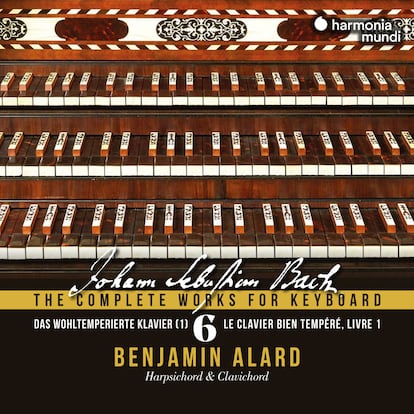 portada disco 'The complete works for keyboard, BACH', vol.6. Benjamin Alard.