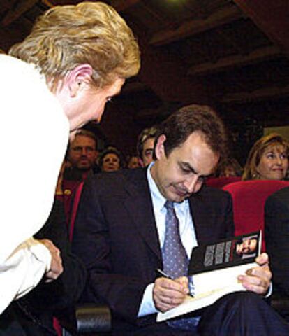 José Luis Rodríguez Zapatero, en un acto ayer en Valladolid.