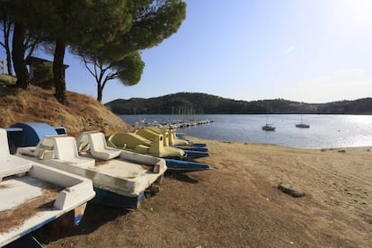 Lanchas y barcos el martes en el pantano de San Juan.