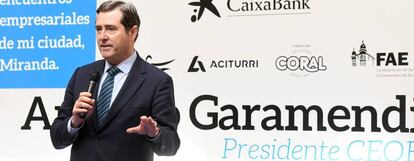 Presidente de la  Confederación Española de Organizaciones Empresariales (CEOE), Antonio Garamendi.