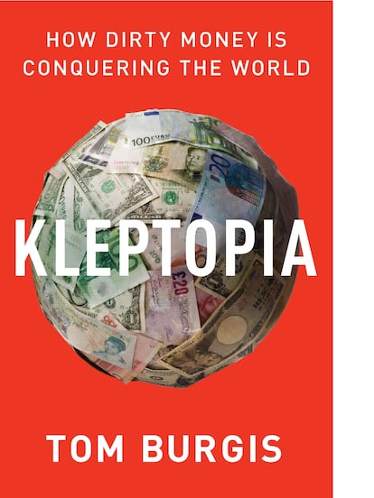 Portada de 'Kleptopia', de Tom Burgis.