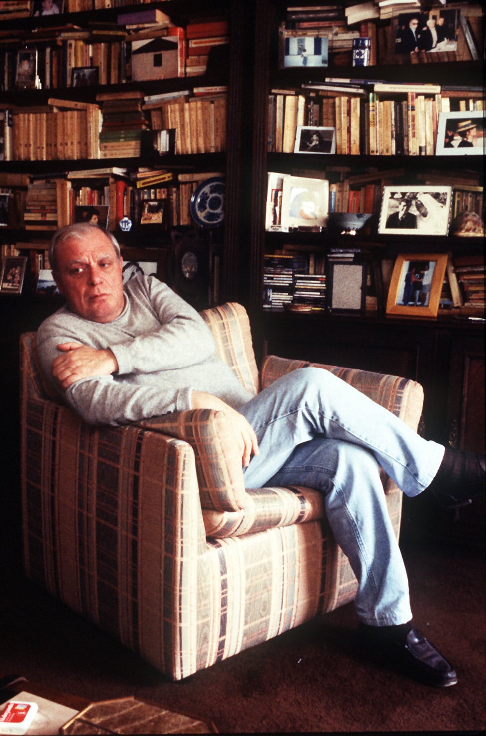 El escritor António Lobo durante una entrevista el 22 de abril de 1999. 