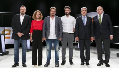 Els candidats catalans al plató de TV3.