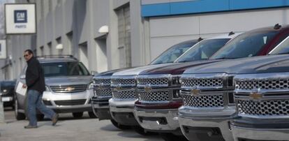 Vehículos Chevrolet, de GM, en Detroit, el pasado abril.