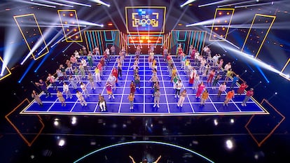 El tablero de jugadores del concurso 'The Floor'.