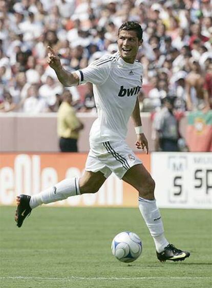 Cristiano Ronaldo durante la gira americana con el Real Madrid.