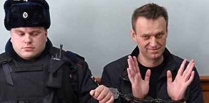 Alexei Navalni, en un juzgado de Mosc&uacute;, el pasado 26 de marzo.