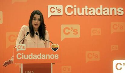 La líder de Ciudadanos en Cataluña, Inés Arrimadas.