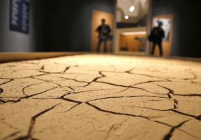 Una de las piezas expuestas en la exposición 'Euria. La lluvia', en el museo San Telmo.