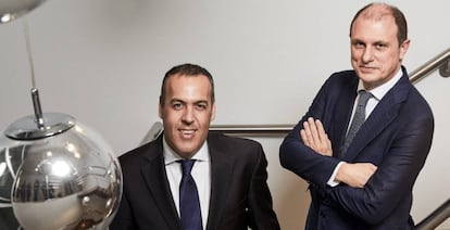 Javier Gómez (izquierda) y José Juan Martín, fundadores de Aelca, y nuevos socios de la gestora inmobiliaria de Alantra.