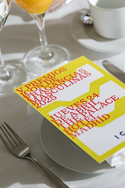 Un detalle de las mesas del desayuno durante el que se celebró la entrega de premios.