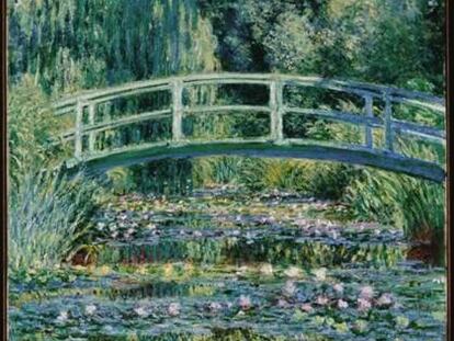 El cuadro, 'Nenúfares y puente japonés' lo pintó Monet en 1899 . Es uno de los 70 cuadros exclusivos que podrán verse en la exposición de Zúrich.