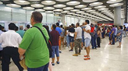 La zona de llegadas del Adolfo Suárez Madrid-Barajas.  