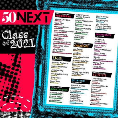 Llista dels premiats del 50 Next.