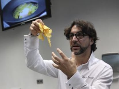 El cocinero Quique Dacosta imparte clase en el Basque Culinary Center.