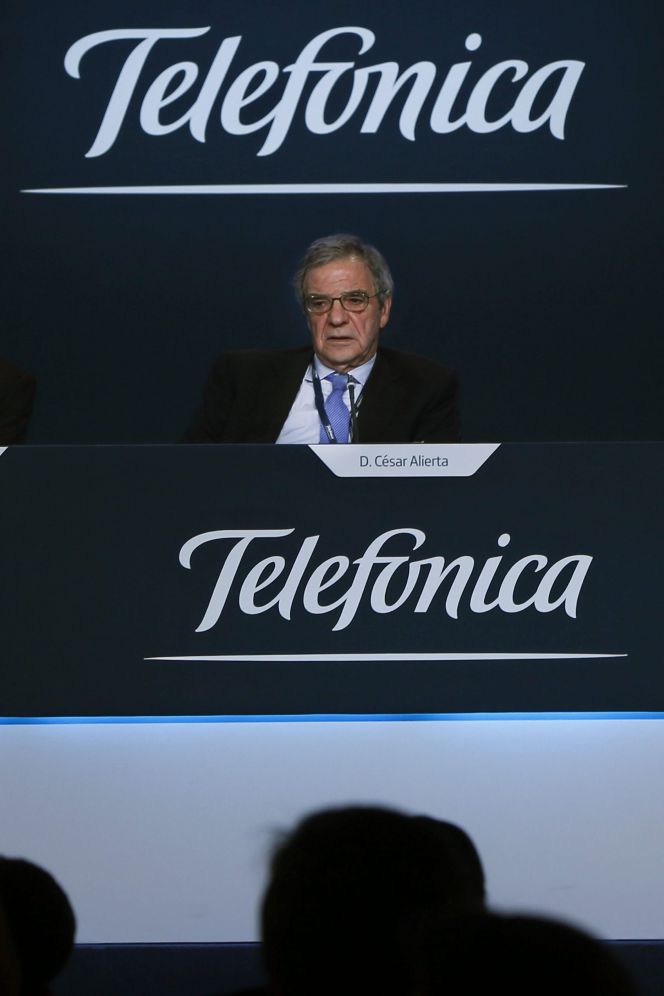 El presidente de Telef&oacute;nica, C&eacute;sar Alierta. 