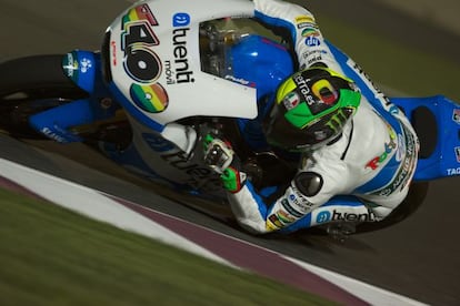 Pol Espargaró rueda en Catar.