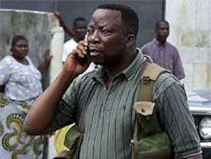 El ministro de Defensa de Liberia, Daniel Chea, en Monrovia.