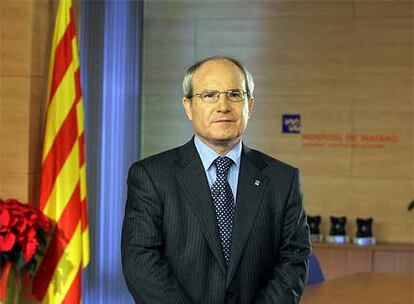 José Montilla, en el hospital de Mataró.