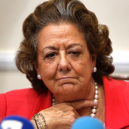 Rita Barberá anuncia su dimisión, el 26 de junio de 2015.