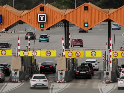 El peaje de Martorell de la autopista AP-7.