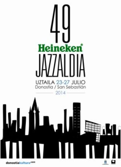 Cartel de la 49 edición del festival de Jazz de San Sebastián.