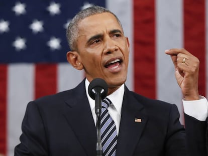 Barack Obama faz último discurso sobre o Estado da União no Congresso.