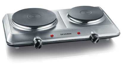 Vista de la placa de cocina portátil con descuento en Amazon.