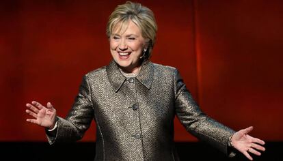 La ex secretaria de Estado Hillary Clinton en el evento Women in the World Summit, celebrado en Nueva York el pasado 6 de abril.