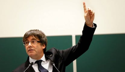 El expresidente de la Generalitat de Cataluña, Carles Puigdemont, el pasado octubre.