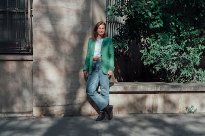 Marine Tondelier, líder de Los Ecologistas, el jueves en París.