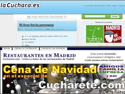 Portadas de La Cuchara y de Cucharete.