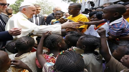 El papa Francisco durante su visita a la República Centroafricana.